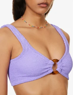Julia Seersucker Bikini 11 Julia Seersucker Bikini -Hunza G R04130306 LILAC ALT05