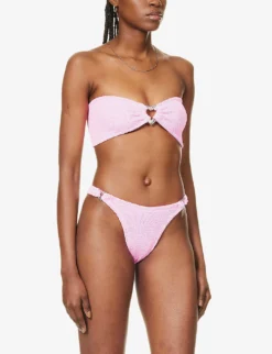 Nicole Seersucker Bikini -Hunza G R04130307 BUBBLEGUMSILVER ALT02