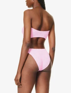 Nicole Seersucker Bikini -Hunza G R04130307 BUBBLEGUMSILVER ALT03