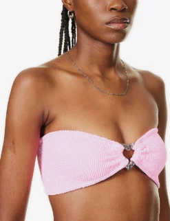 Nicole Seersucker Bikini -Hunza G R04130307 BUBBLEGUMSILVER ALT05