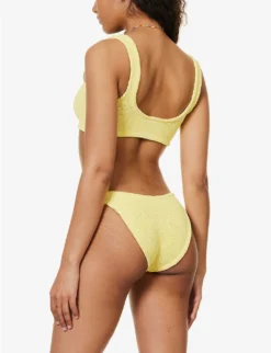 Juno Knotted Bikini Set -Hunza G R04130314 YELLOW ALT03
