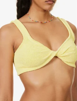 Juno Knotted Bikini Set -Hunza G R04130314 YELLOW ALT04
