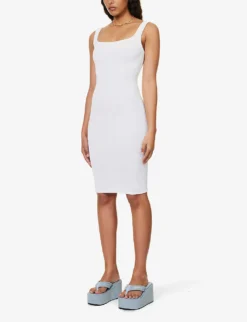 Scoop-neck Sleeveless Stretch-woven Mini Dress 7 Scoop-neck Sleeveless Stretch-woven Mini Dress -Hunza G R04161080 WHITE ALT02