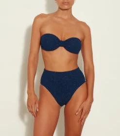 Ruby Bikini Lurex - Navy/Silver