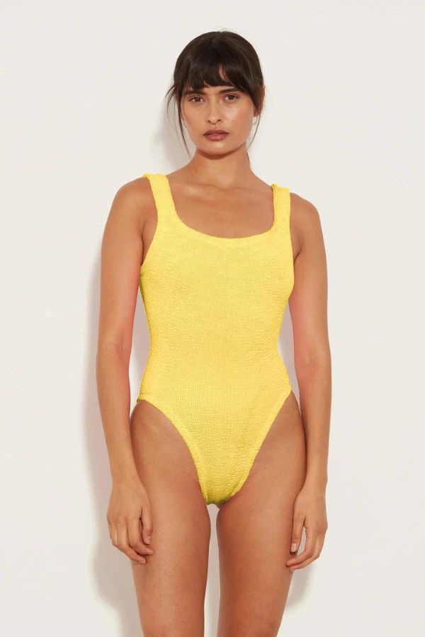 Square Neck Swim Yellow 3 Square Neck Swim Yellow - Image 3