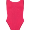 Square Neck Swim Hot Pink