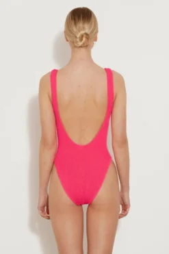 Square Neck Swim Hot Pink 9 Square Neck Swim Hot Pink -Hunza G Re sizeforweb 7