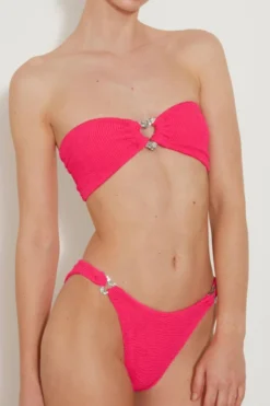 Nicole Bikini Hot Pink/Silver -Hunza G Re sizeforweb 90