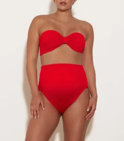 Ruby Bikini - Red -Hunza G RubyCrinkleBikini Red 01 FL