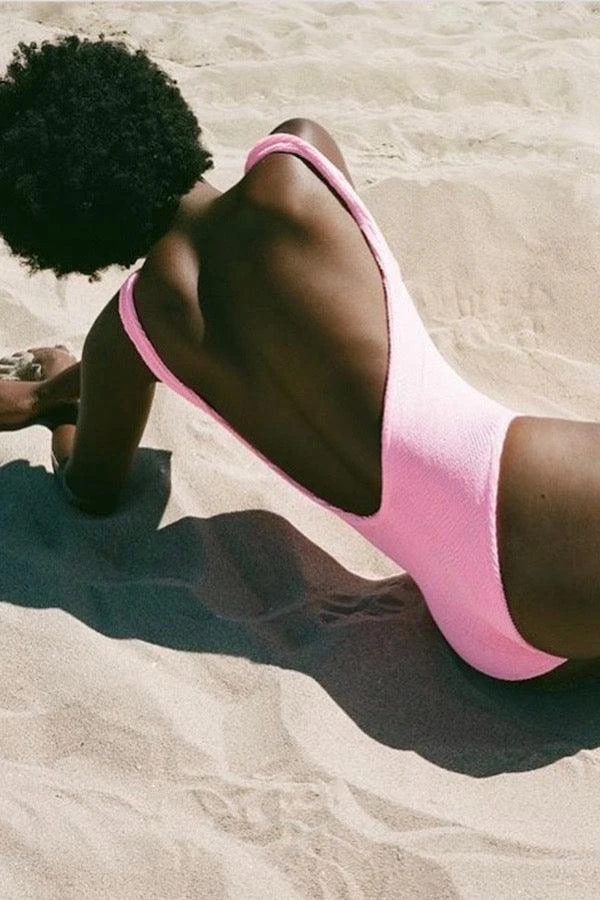 Square Neck Swim Bubblegum 4 Square Neck Swim Bubblegum - Image 4