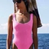 Square Neck Swim Bubblegum
