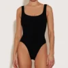 Square Neck Nile Swim - Black