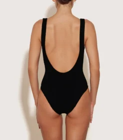 Square Neck Nile Swim - Black -Hunza G SquareNeckNileSwim Black 02 BC