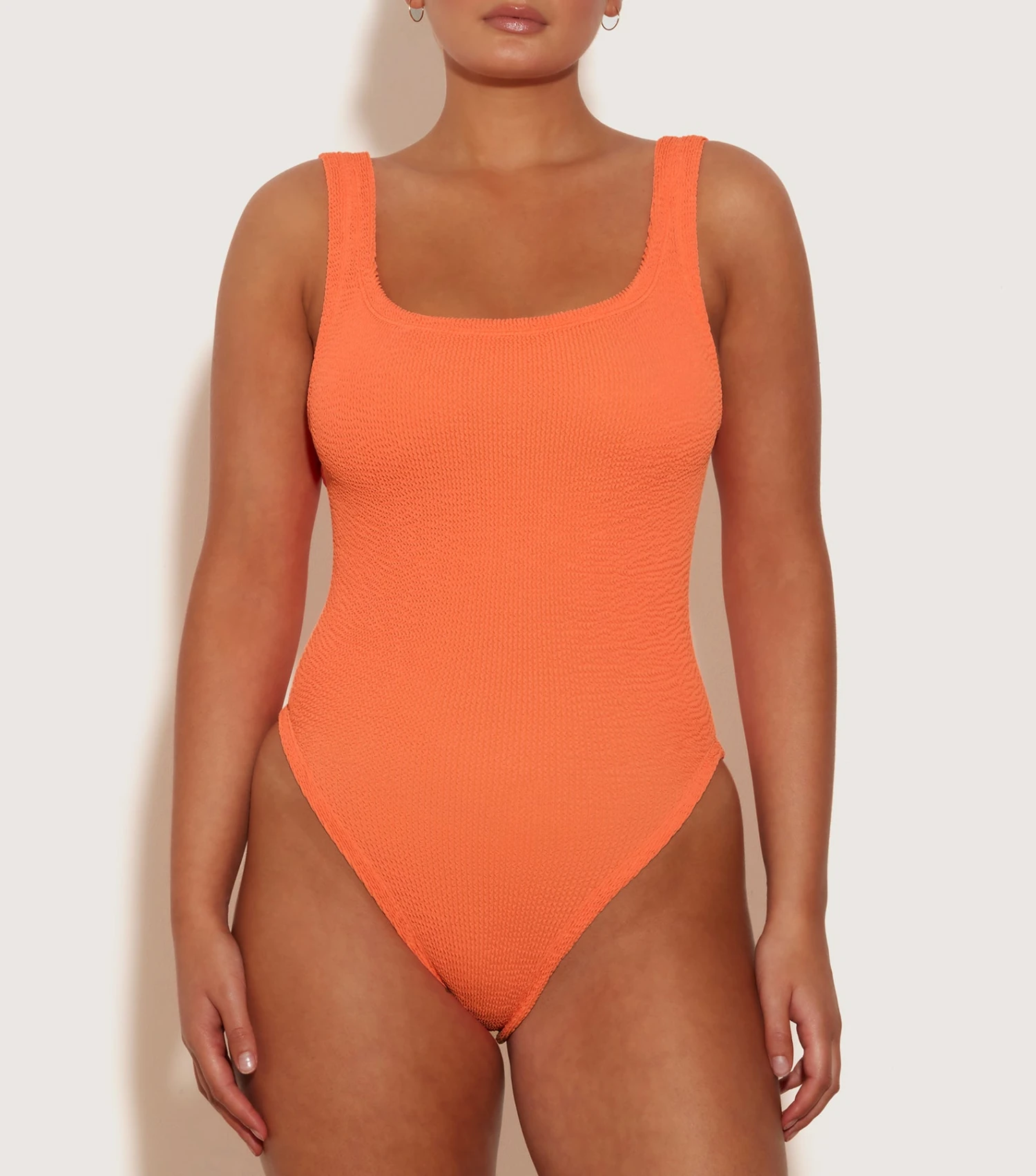 Square Neck Swim - Orange 1 Square Neck Swim - Orange