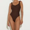Tonya Swim - Metallic Chocolate