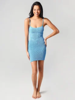 Hunza G Women's The Mini Skirt -Hunza G The Mini SkirtxSKYBLUExAlt3 21505909