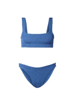 Xandra Bikini Metallic Denim