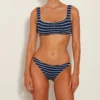 Xandra Stripes Bikini - Navy/White