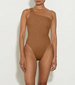 Nina Swim - Metallic Cocoa