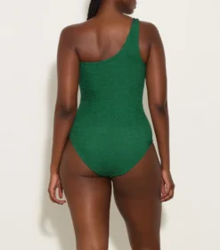 Nina Swim - Metallic Forest Green -Hunza G YASMEENSWIMMETALLICCRINKLEMETALLICFORESTGREEN 02