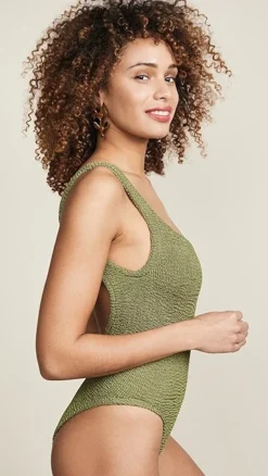 Hunza G Square Neck One Piece Swimsuit -Hunza G hunza30005154ae q3 2 0. UX357 QL90